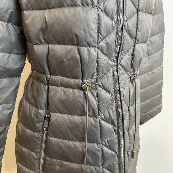 Kenneth Cole New York Puffer Jacket grey Down Filled SZ L - Picture 4 of 9